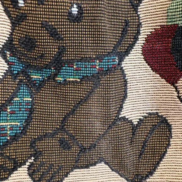 VTG Tapestry Teddy Bear Patterned Tote Diaper Bag Y2K Coquette Kitschy Vintage - Picture 14 of 14